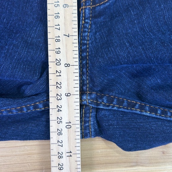 Maurice Sasson Jeans Womens 10 Boot Cut Mid Rise Dark Wash Denim Blue Jeans - Picture 9 of 9